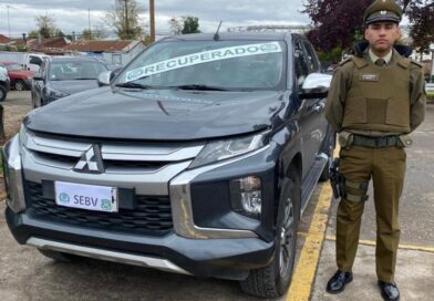Hay 2 detenidos: Carabineros del SEBV Ñuble recuperó en Chillán vehículo robado en Concepción